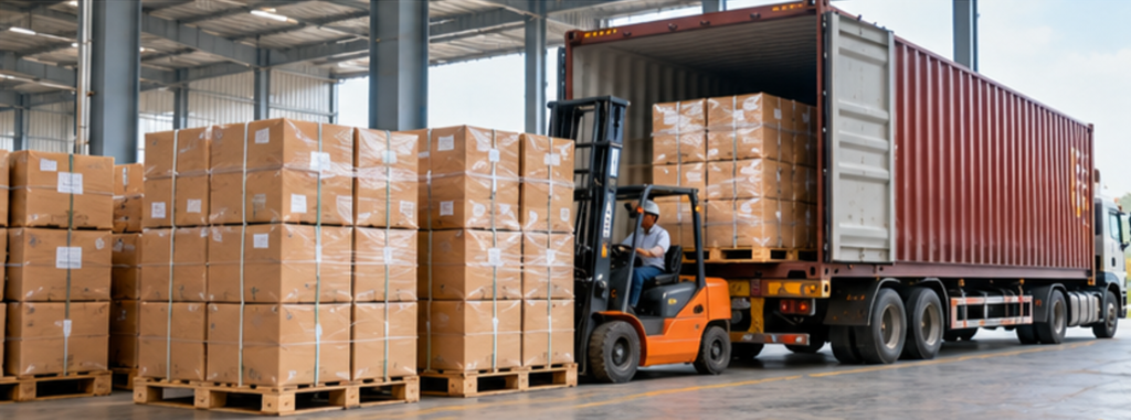 Cassia Cinnamon Export Container Loading