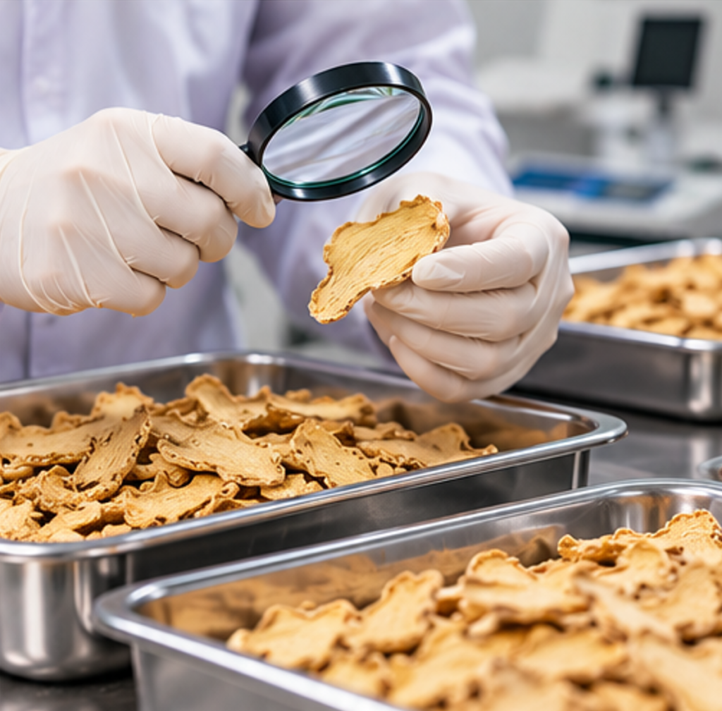 Vietnam dried ginger quality inspection and moisture testing
