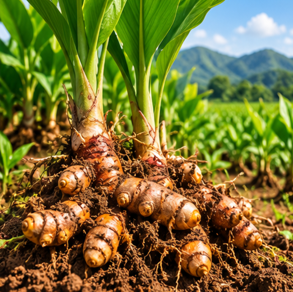 Turmeric cultivation in Vietnam agricultural growing regions