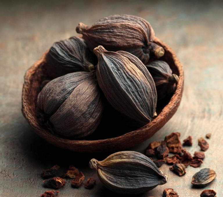 Vietnam black cardamom whole dried pods for bulk export
